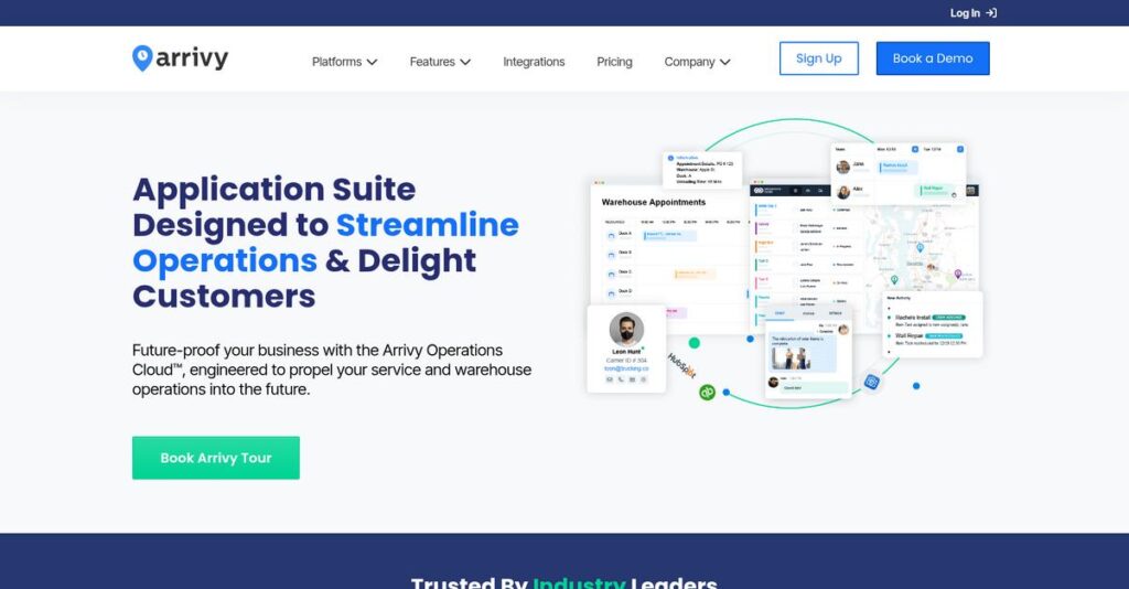 Arrivy Homepage