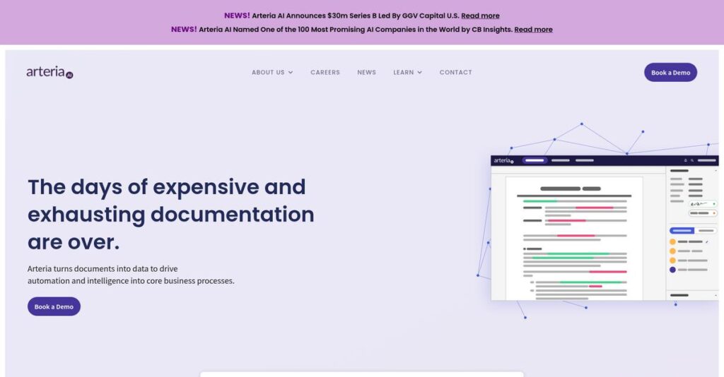 Arteria AI Homepage
