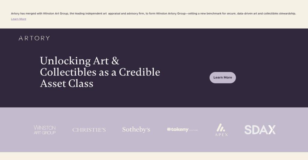 Artory Homepage