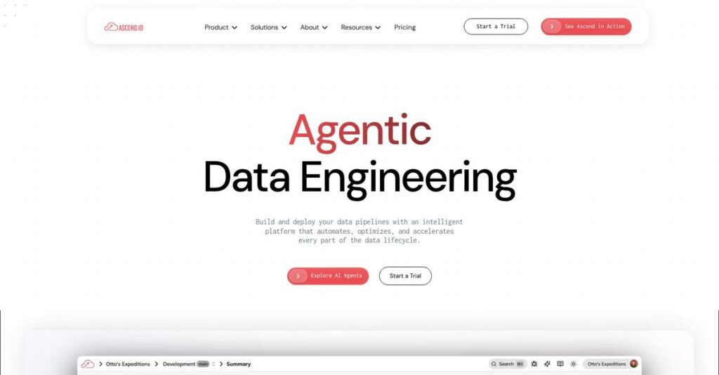 Ascend.io Homepage