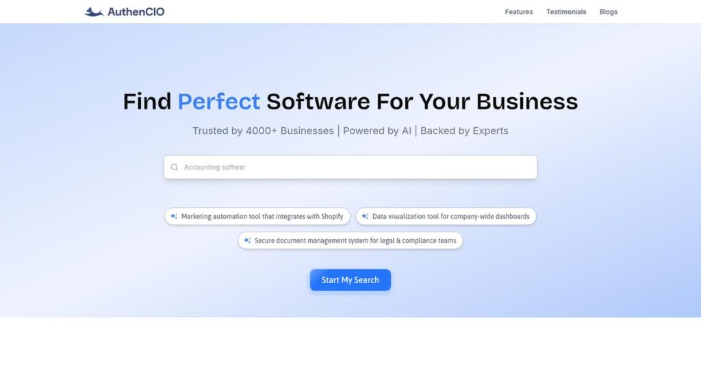 AuthenCIO Homepage