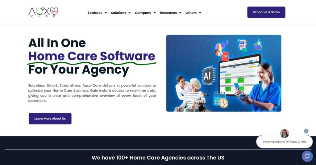 Auxo Care Homepage