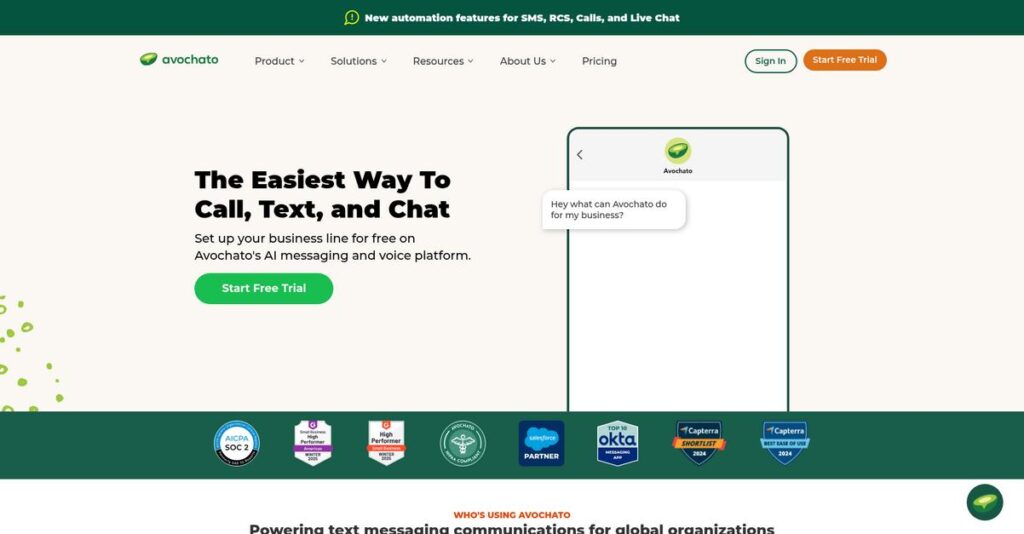 Avochato Homepage