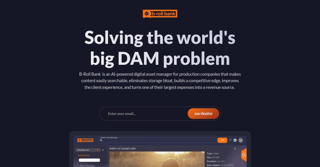B Roll Bank Homepage