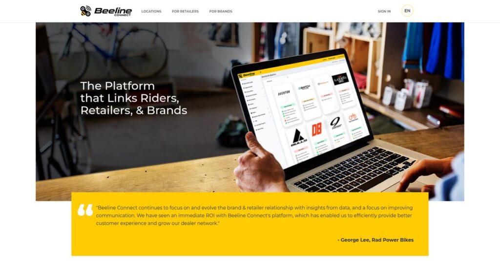 Beeline Connect Homepage