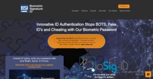 Biometric Signature ID Homepage