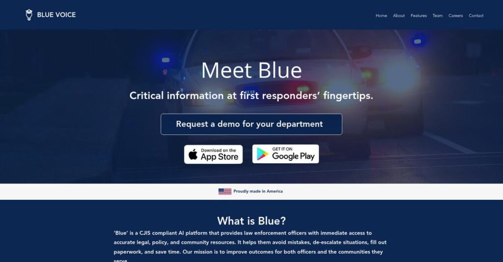 Blue Voice Homepage