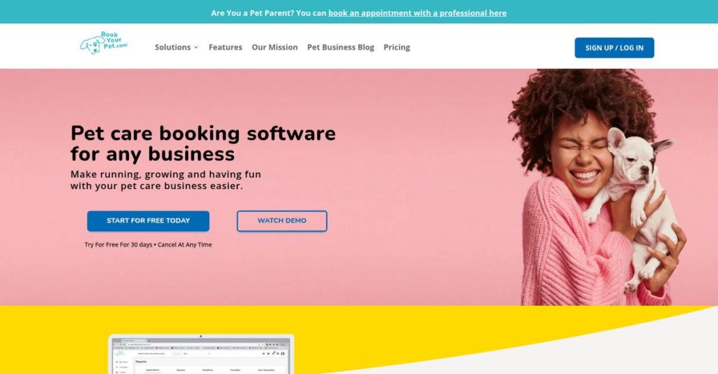 Book Your Pet Homepage