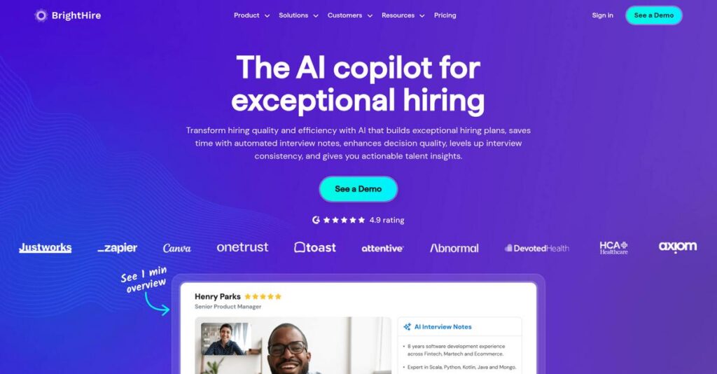 BrightHire Homepage