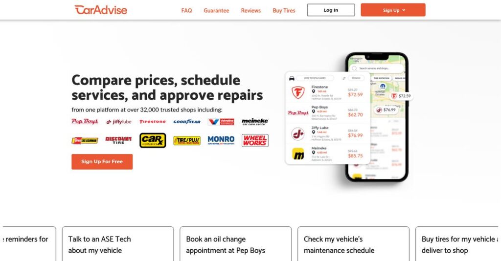 CarAdvise Homepage