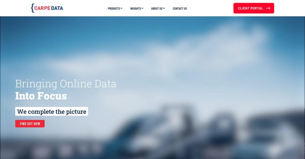 Carpe Data Homepage