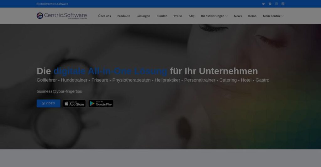 Centric Software Homepage