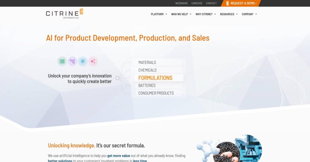 Citrine Informatics Homepage