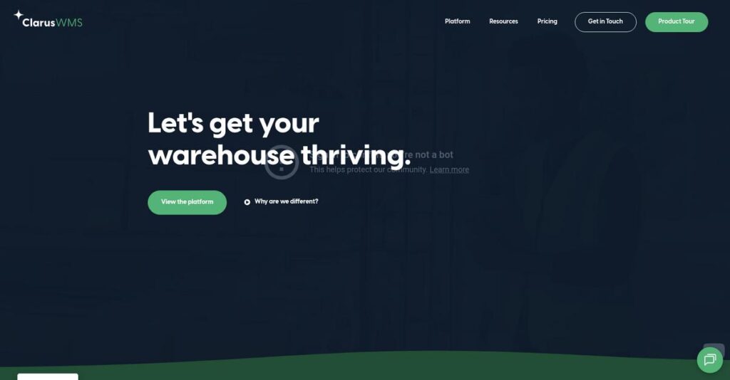 Clarus WMS Homepage