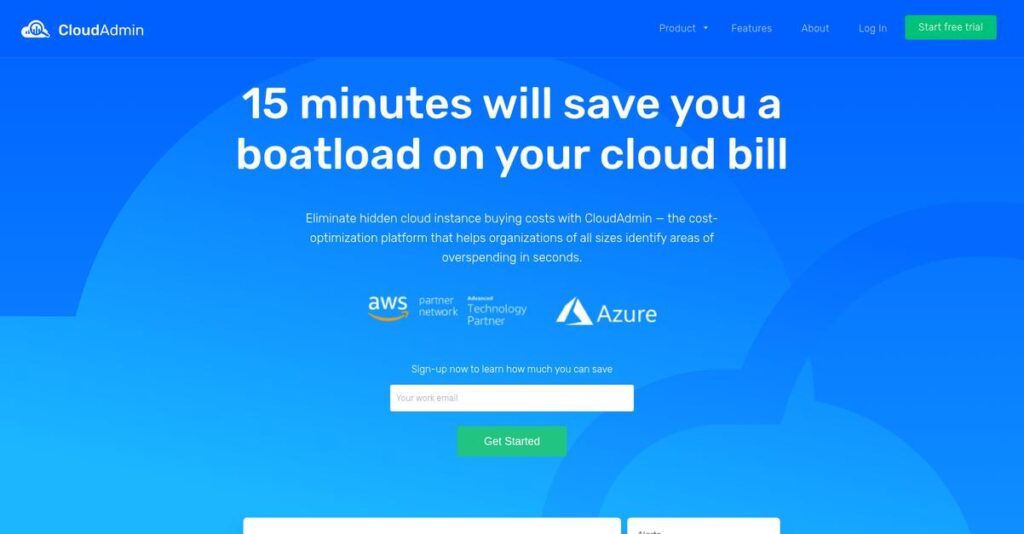 CloudAdmin Homepage