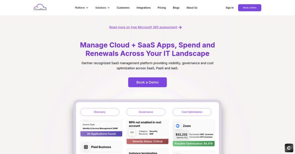 CloudNuro Homepage