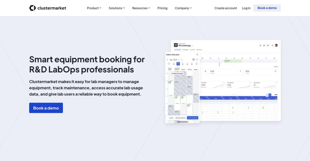 Clustermarket Homepage