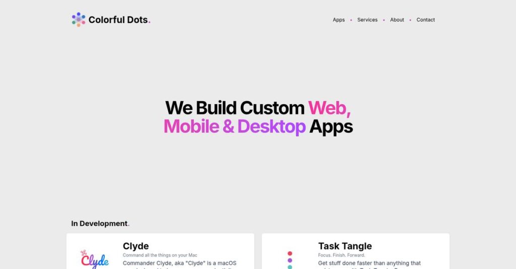 Colorful Dots Homepage
