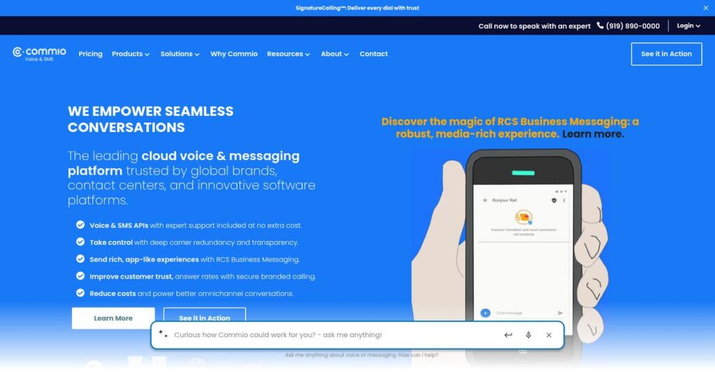 Commio Homepage