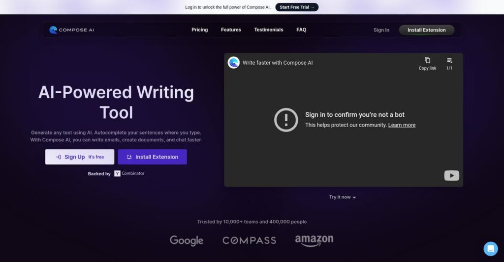 Compose AI Homepage