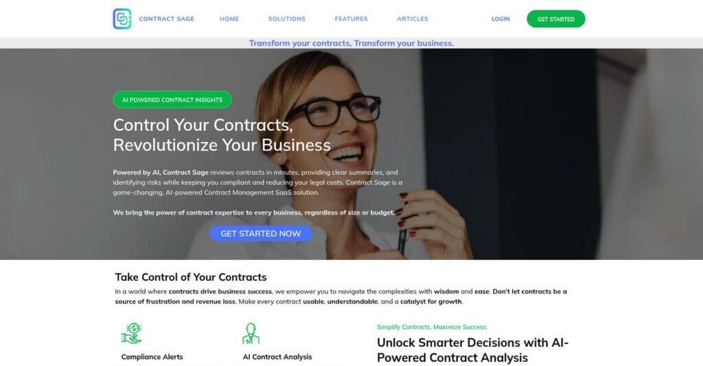 Contract Sage Homepage