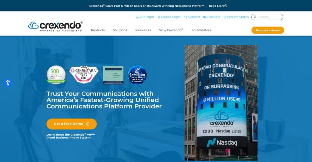 Crexendo Business Solutions Homepage