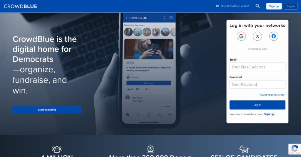 CrowdBlue Homepage