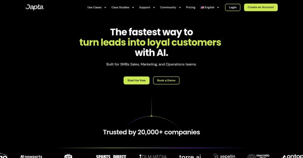 Dapta Homepage
