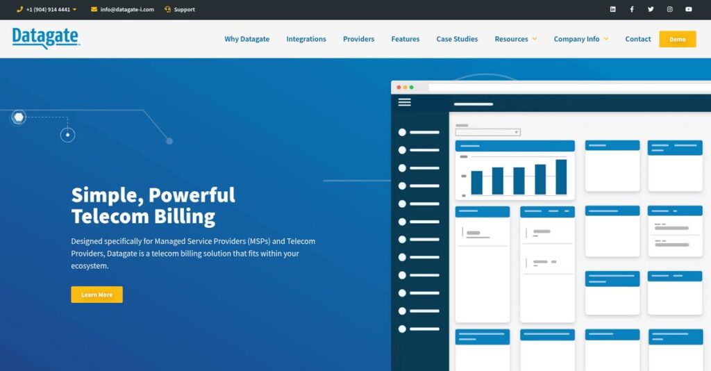Datagate Telecom Billing Homepage