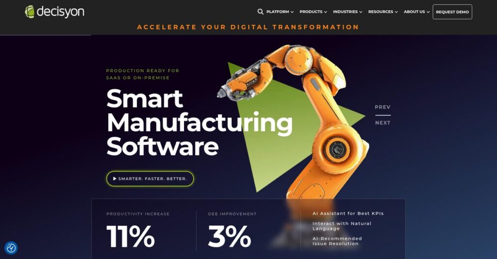 Decisyon Inc. Homepage