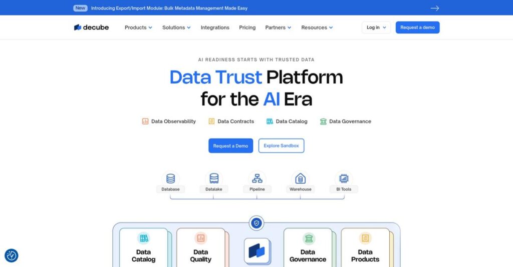 Decube Homepage