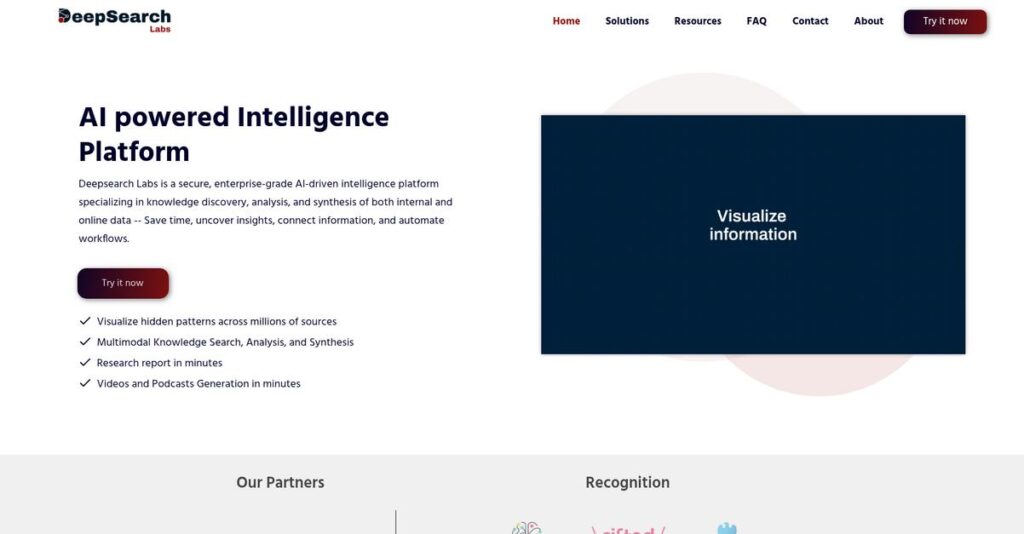 DeepSearch Labs Homepage