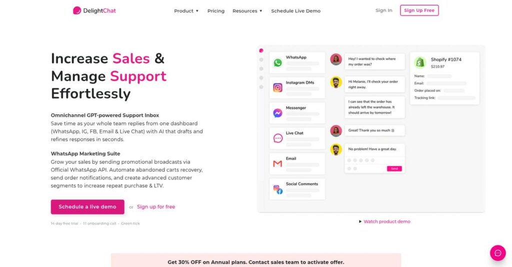 DelightChat Homepage