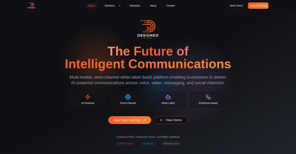 Designed To Talk Homepage