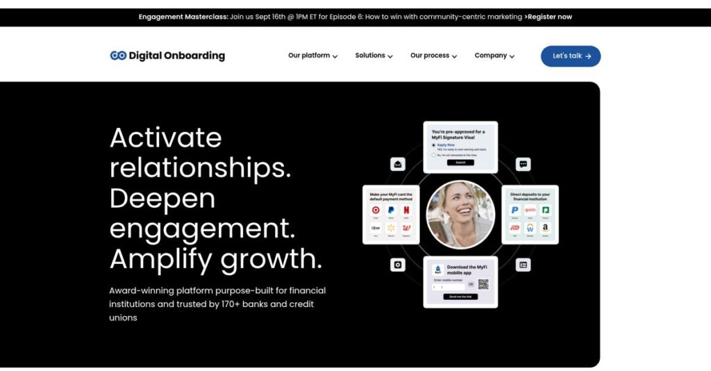 Digital Onboarding Homepage