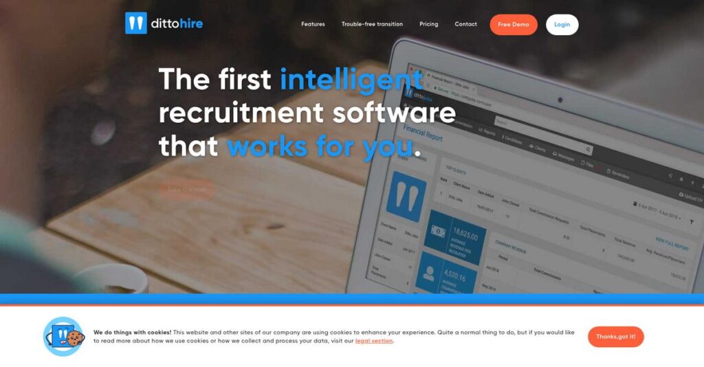 Ditto Hire Homepage