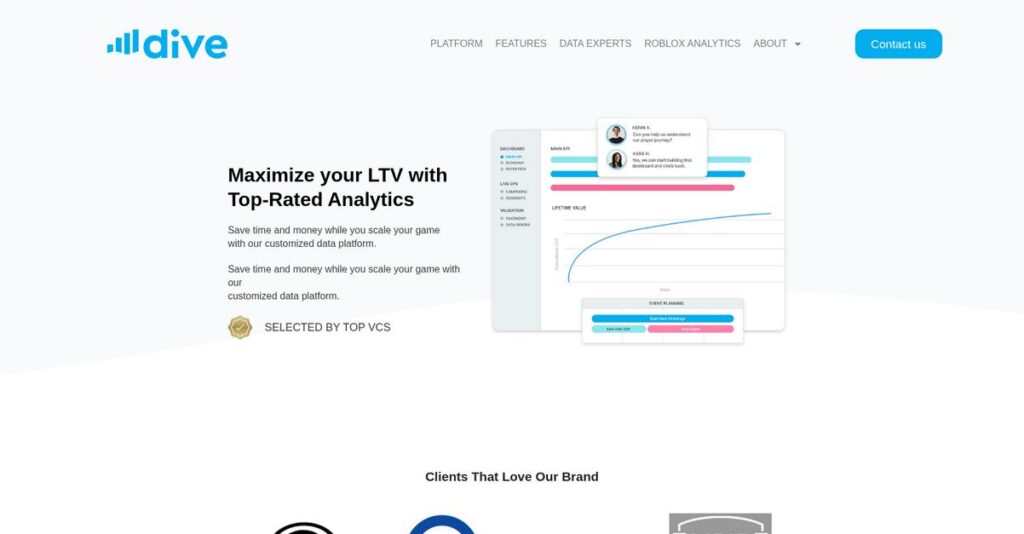 Dive Games Homepage
