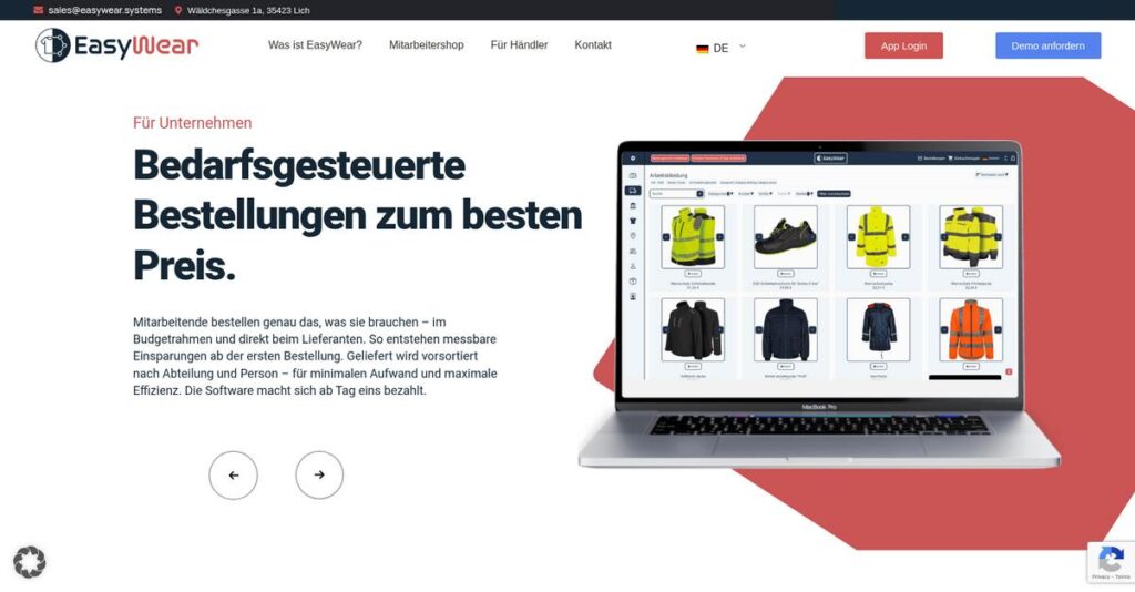 EasyWear Homepage