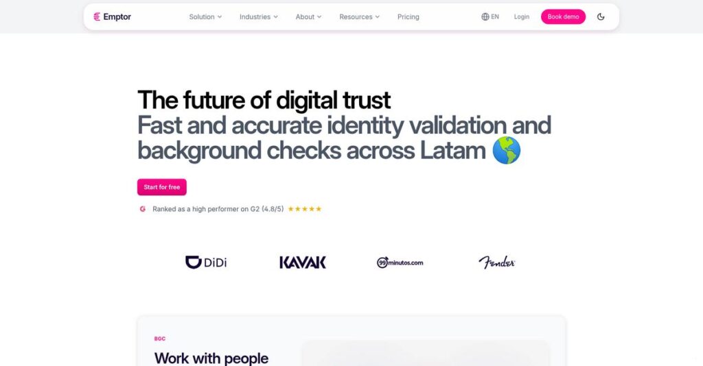 Emptor Homepage