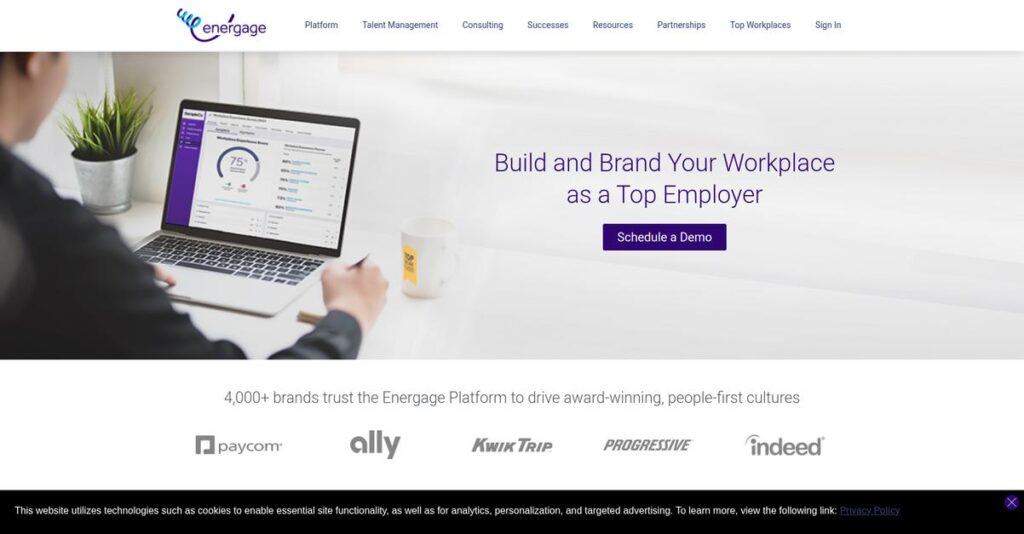 Energage Homepage