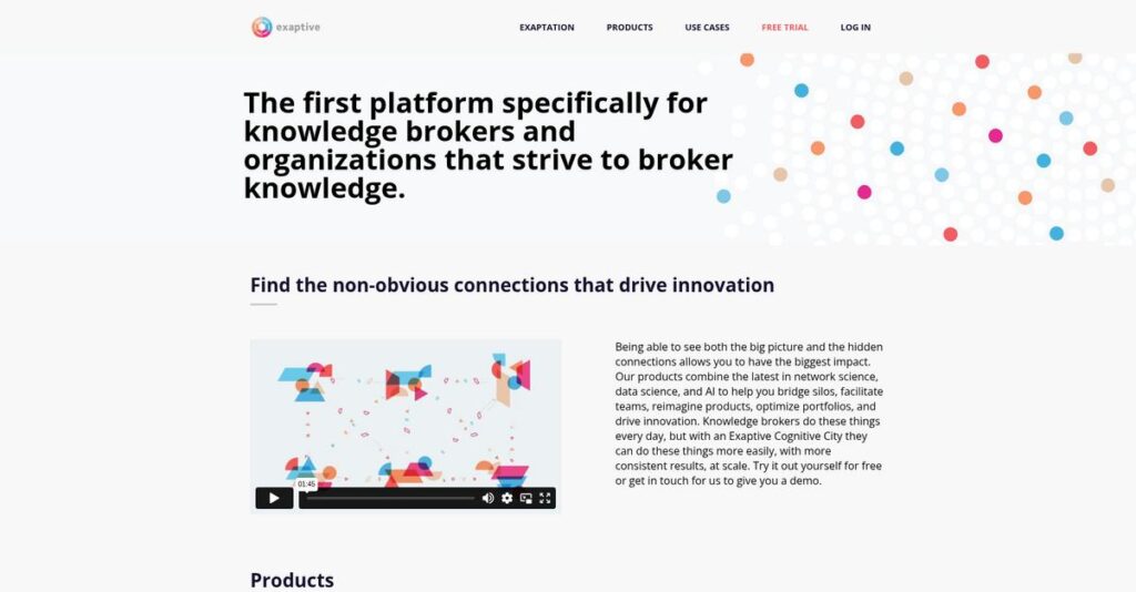Exaptive Homepage