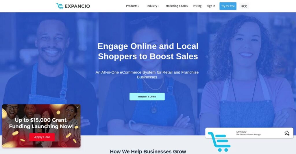 Expancio Homepage