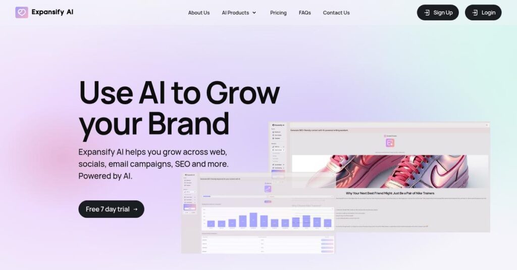 Expansify AI Homepage