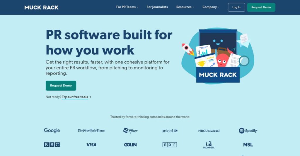 Muck Rack Homepage