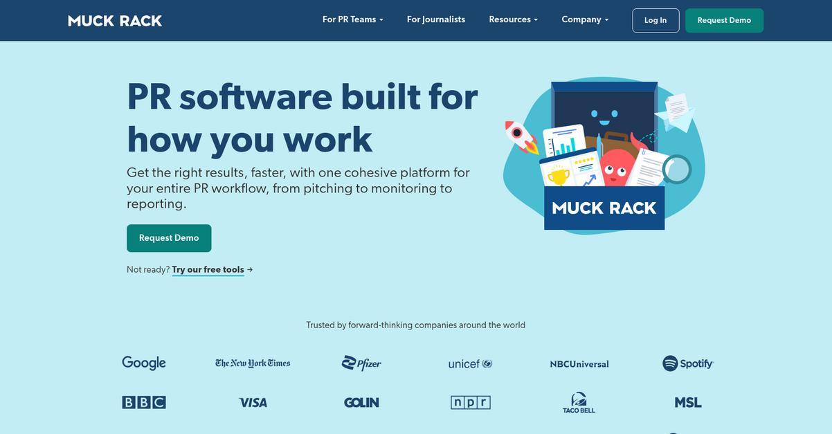 Muck Rack Homepage