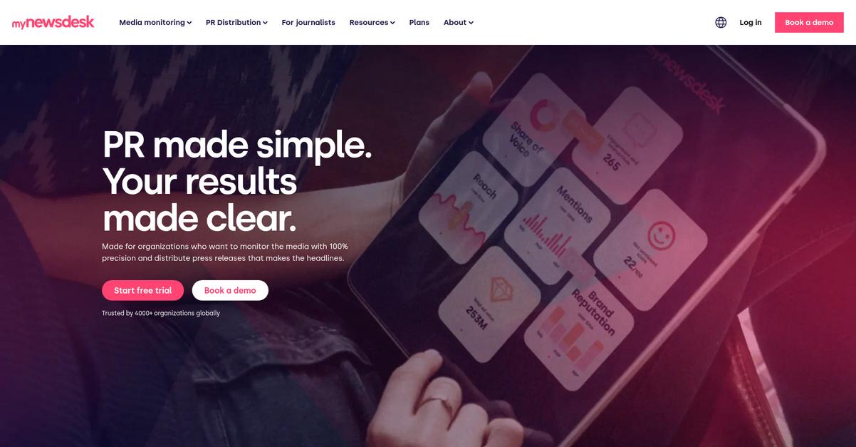 Mynewsdesk Homepage