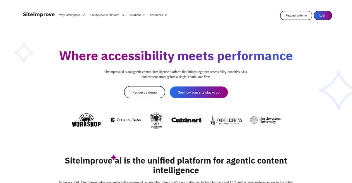 Siteimprove Homepage