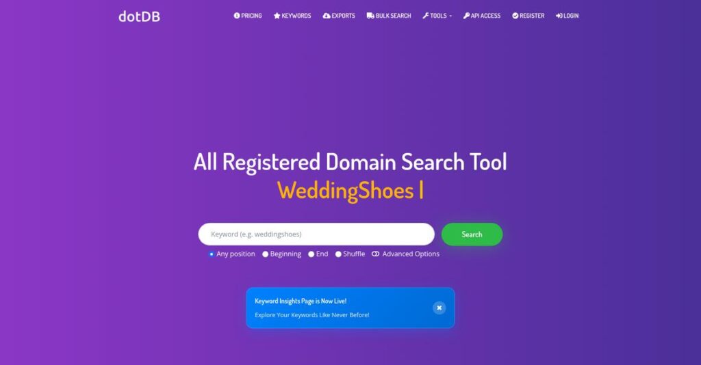 dotDB Homepage