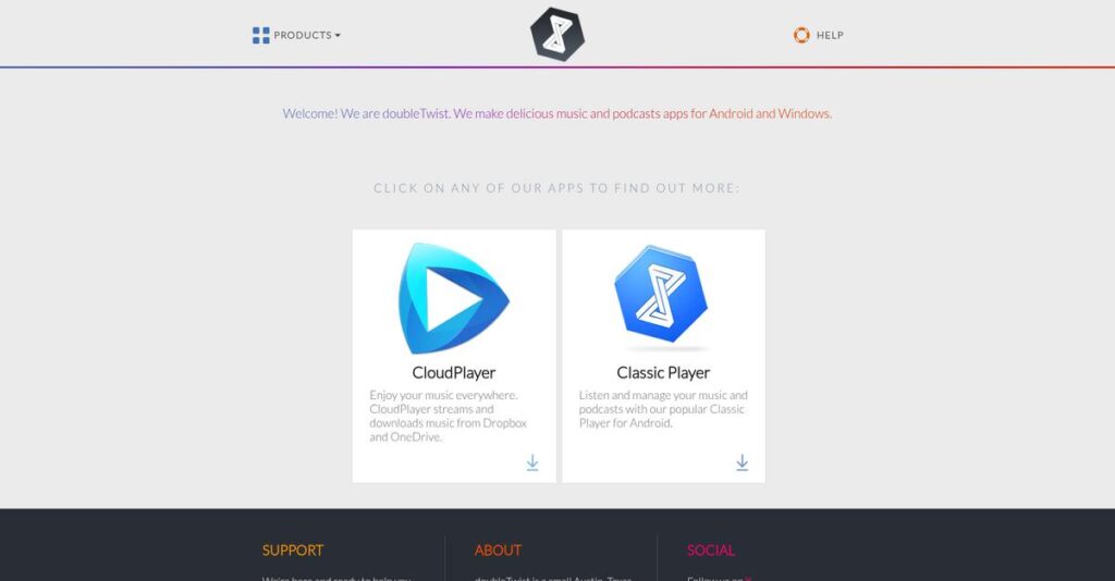 doubleTwist Homepage