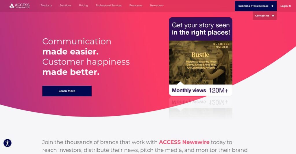 Accesswire Homepage